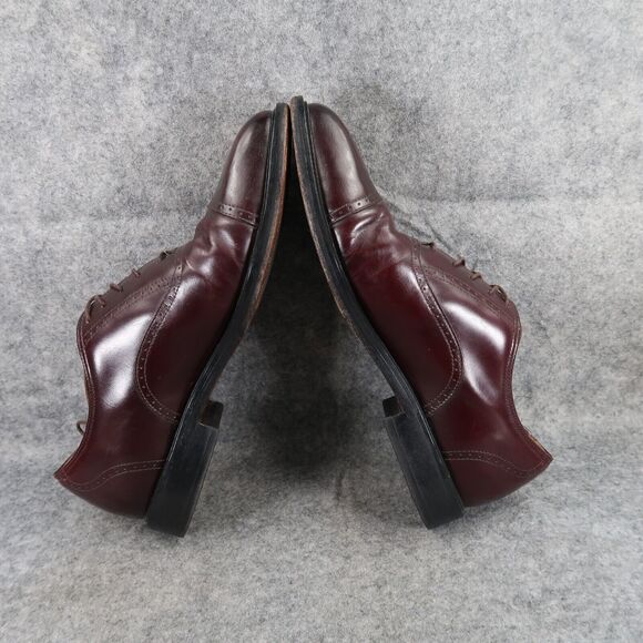 Rockport Shoes Men 8.5 Oxford Cap Toe Leather Dress Formal Classic Comfort Brown - Picture 9 of 16